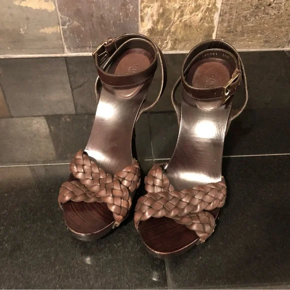 Gucci braided platform sandals - Picture 6 of 15